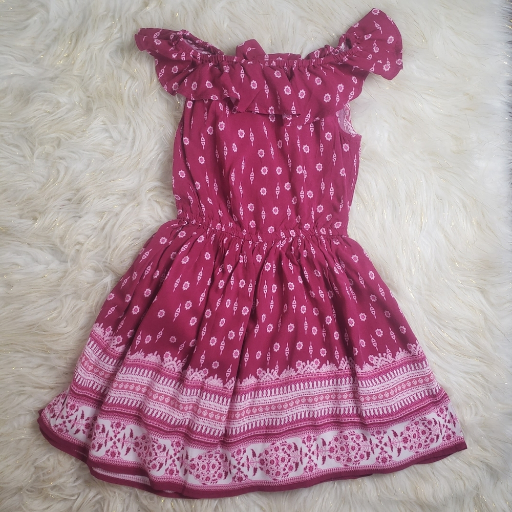 Girls Ruffle Top Sleeveless Dress - Picture 4 of 4
